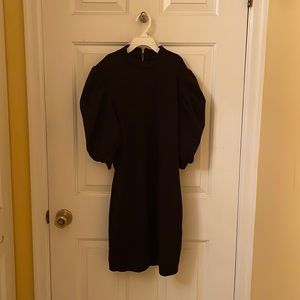 Black puffy sleeve Forever 21 formal dress